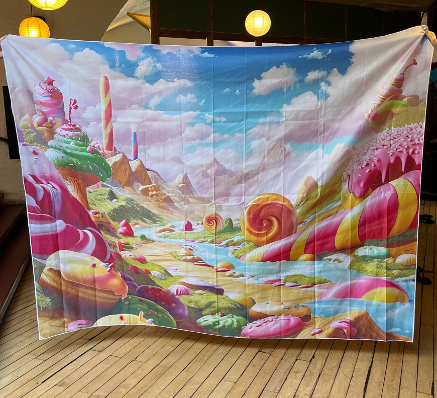Backdrops from viral Willy Wonka-inspired experience go on sale