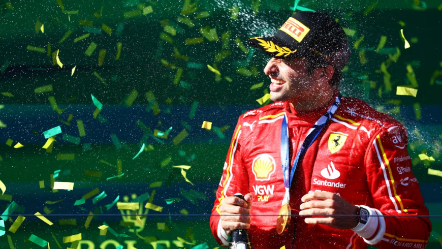 Carlos Sainz wins Australian Grand Prix as Max Verstappen retires from race