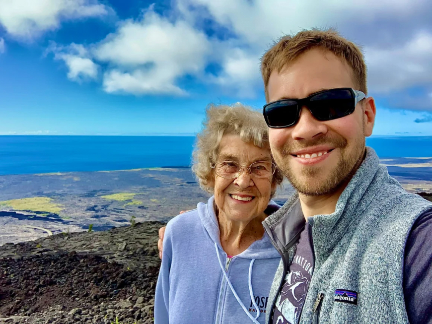 94 years old Grandma takes on a huge new global travel