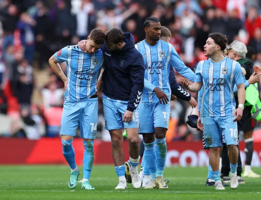 Manchester United collapses, but Coventry's stunning FA Cup comeback spoiled by inch-tight call, penalties